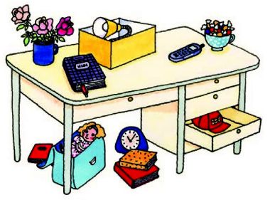 Where is lamp. Where is the Pen. A book under the Desk for children. The books are the Desk. Baby under the Desk pictures for Kids.