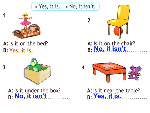 2. Где находятся игрушки? Посмотри на картинки и выбери правильный ответ из рамки.
