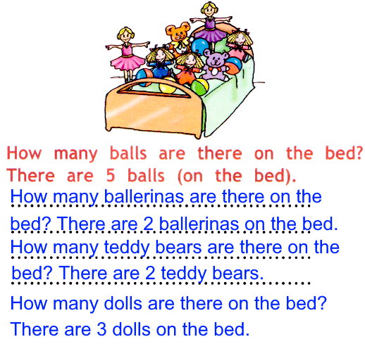 5. Сколько игрушек у Лулу? Напиши вопросы, а затем дай на них ответ.
